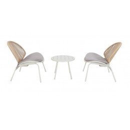 SILLON ACERO RATAN...