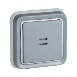 PULSADOR EMPOTRAR GRIS IP55...