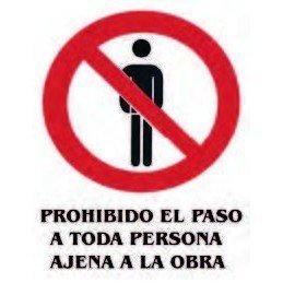 CARTEL SEÑALIZACION PASO...
