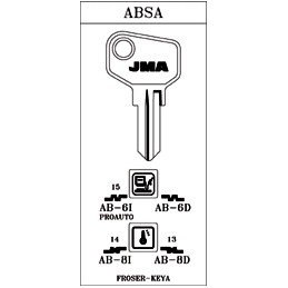 LLAVE ACERO AB-8D JMA