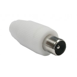 CONECTOR RECTO MACHO BLANCO...