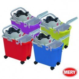 CUBO CON RUEDAS+ESCURRIDOR...