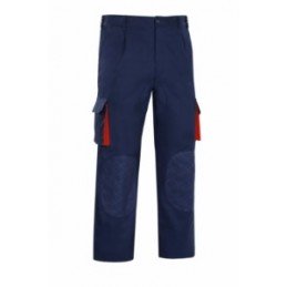 PANTALON CARGO BICOLOR AZUL...