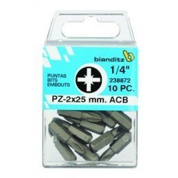 PUNTA ATORNILLAR POZI 1/4...