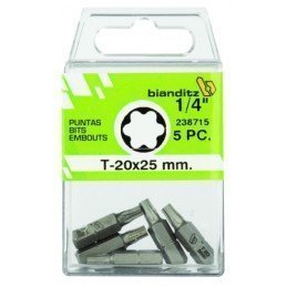 PUNTA ATORNILLAR TORX 1/4 5...