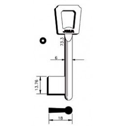 LLAVE GORJA LATON MACHO 17G...